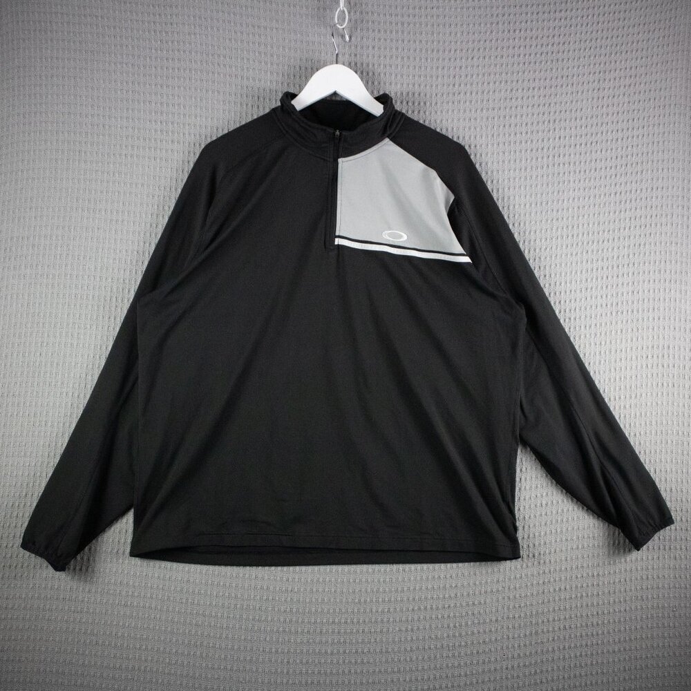 Oakley Twotone Active Longsleeve Quarter Zip Top Mens XL